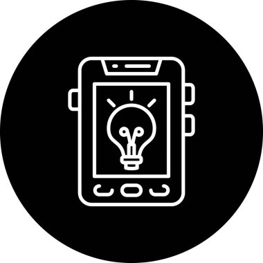 akıllı telefon simgesi, vektör illüstrasyonu basit tasarım