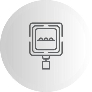 Hız Bump Web simgesi vektör illüstrasyonu