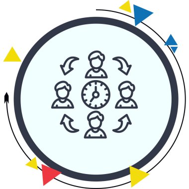 Son teslim tarihi web simgesi vektör illüstrasyonu