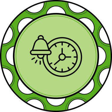 Bildirim Çanı Web simgesi vektör çizimi