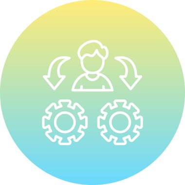 yönetim web simgesi vektör illüstrasyonu