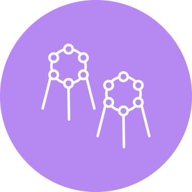 Yapay zeka satırı simgesi, vektör çizim