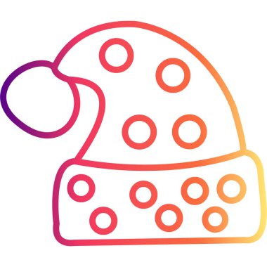 Noel Şapkası Premium Temiz Dijital Sanat Düzenlemesi