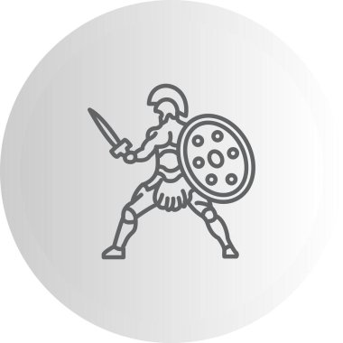 Kılıç Ustası Satırı Simgesi, Beyaz Arkaplanda Basit Görüntü 