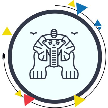 Büyük Sfenks Profesyonel Temiz Düz Grafik Özelliği