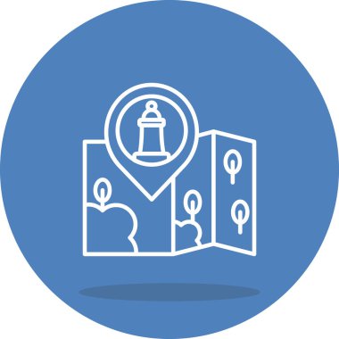 konum web simgesi vektör illüstrasyonu