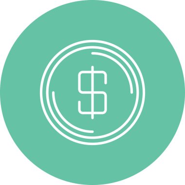 Bozuk Para Özel Yenilikçi Marka Tasarımı Modeli. Uygulama veya web sayfası için basit web logosu 