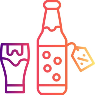 Cam Premium Temiz Dijital Sanat Düzenli Bira Şişesi