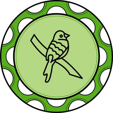 Mavi Grosgaga Rafineri Zarif Vektör Sanat Nesnesi