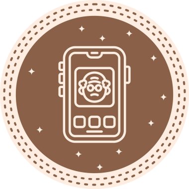 akıllı telefon simgesi, vektör illüstrasyonu basit tasarım