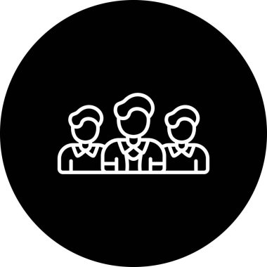 takım web simgesi vektör illüstrasyonu