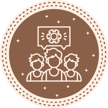 Team Spirit web icon vector illustration