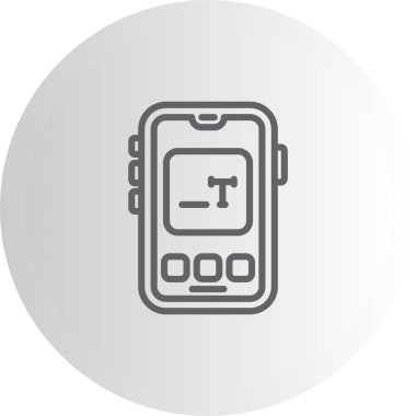 akıllı telefon simgesi, vektör illüstrasyonu basit tasarım