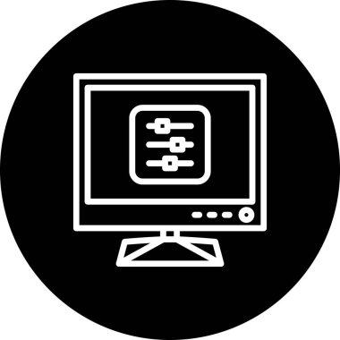 Web simgesi vektör illüstrasyonunu denetler