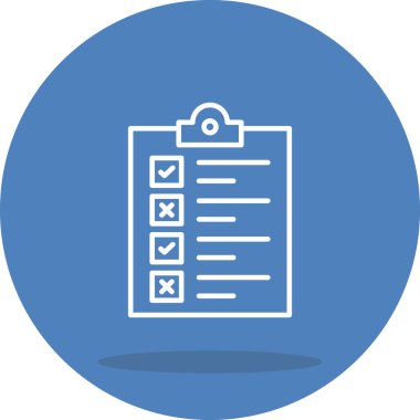 Denetim listesi web simgesi. vektör çizim