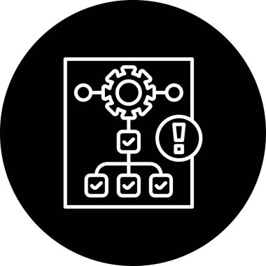 Proje web simgesi vektör illüstrasyonu