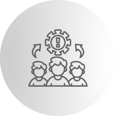 takım web simgesi vektör illüstrasyonu