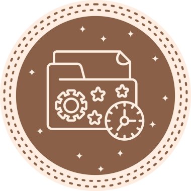 Klasör web simge vektör çizim