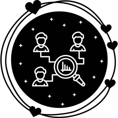 araştırma web simgesi vektör illüstrasyonu