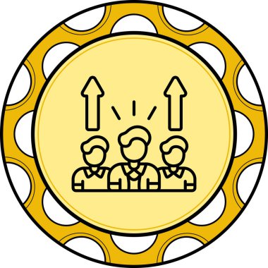 takım web simgesi vektör illüstrasyonu