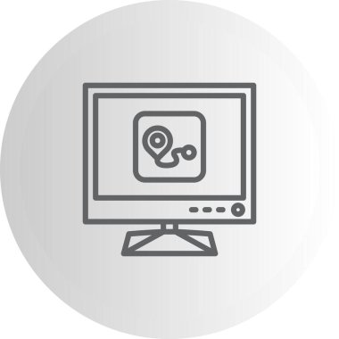 Tv Rout Premium Çağdaş Düz Vektör Özelliği