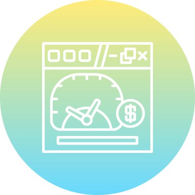 Web Sitesi Satır Simgesi, Basit Görüntü Beyaz Arkaplanda İzole Edildi