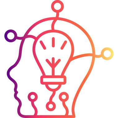 Yaratıcı Düşünen Modern Düz Vektör Tasarımı