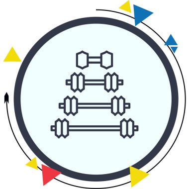 Dambıllar web simgelerinin vektör çizimi