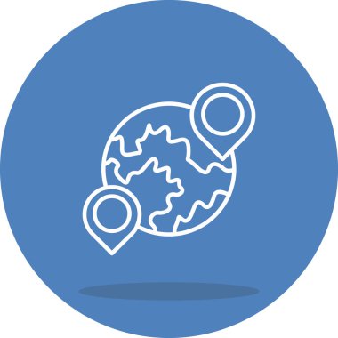 Dünya çapında web simgesi vektör illüstrasyonu