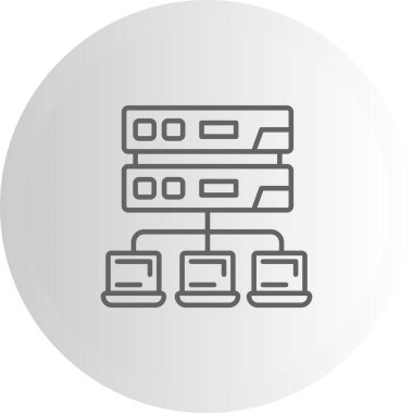 Yerel Alan Ağı Modern Düz Tasarım Özelliği