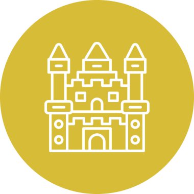 Kum Kalesi Kalın Web Grafik Çizimi