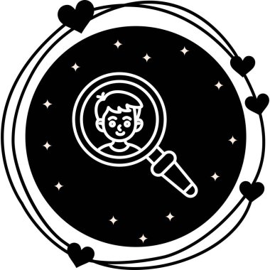 Arama Web simgesi vektör illüstrasyonu işe alınıyor