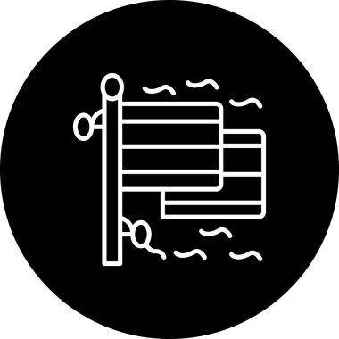 Almanya 'nın iki bayrağı, vektör simgesi