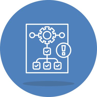 Proje web simgesi vektör illüstrasyonu