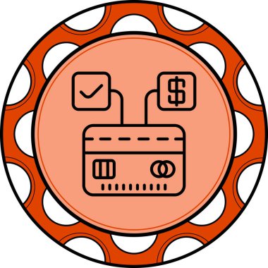 Ödeme kapısı web simgesi vektör illüstrasyonuName