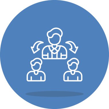 takım web simgesi vektör illüstrasyonu