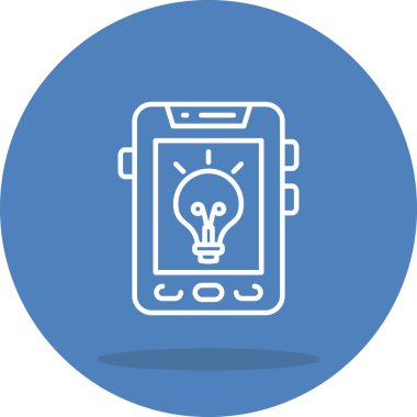 akıllı telefon simgesi, vektör illüstrasyonu basit tasarım