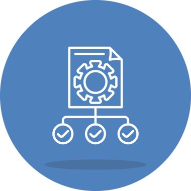 Proje web simgesi vektör illüstrasyonu