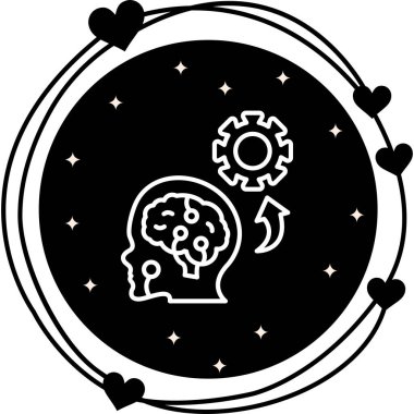 Makine Öğrenme Web simgesi vektör çizimi