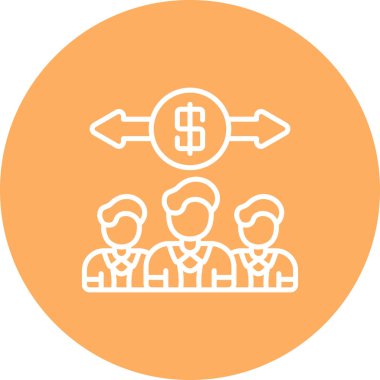 takım web simgesi vektör illüstrasyonu