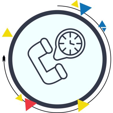 Modern 24 Saat 'in vektör illüstrasyonuName