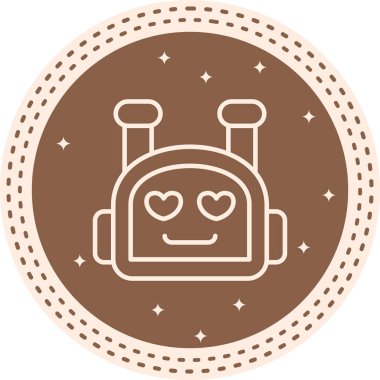 Bot Zarif Profesyonel Düz Grafik Sembolü