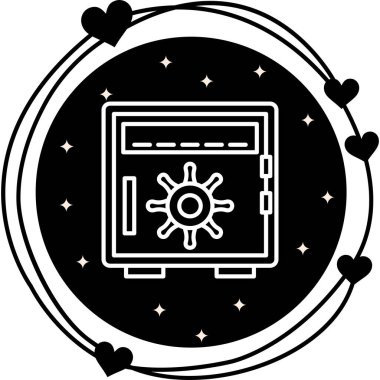 Güvenli Kutu modern simge vektör illüstrasyonu