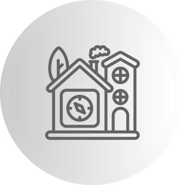 Ev pusulası gezinme web simgesi