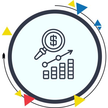 Öngörü web simgesi, modern vektör illüstrasyonu