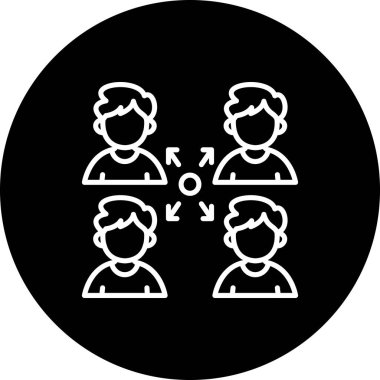  toplantı simgesi vektör illüstrasyon tasarımı