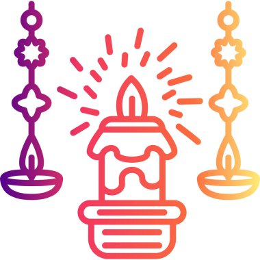 mum ağ ikonu vektör illüstrasyonu