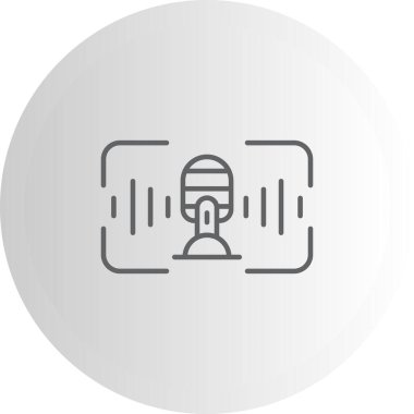 Ses Tanıma Ağı vektör çizimi