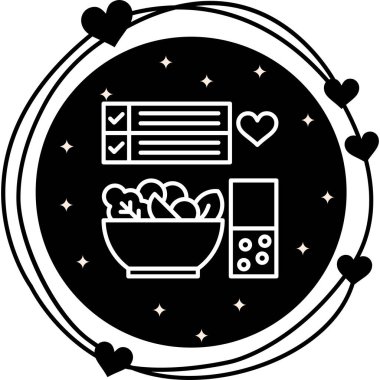 Yemek Yüksek Çözünürlüklü Düz Tasarım Sembolü