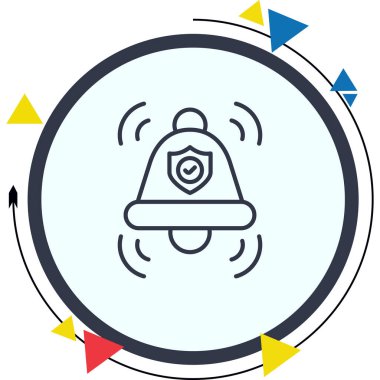 VPN web simgesi vektör illüstrasyonu        